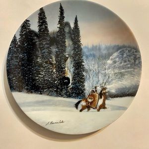 "Wolf Ridge" Plate No. 16142A by Julie Kramer Cole